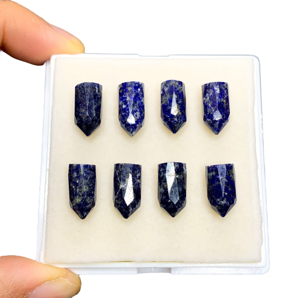 Punta Facetada Lapislazuli Natural 12x7 mm a 15x7 mm