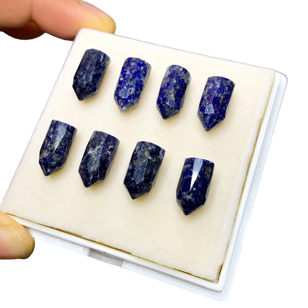 Punta Facetada Lapislazuli Natural 12x7 mm a 15x7 mm