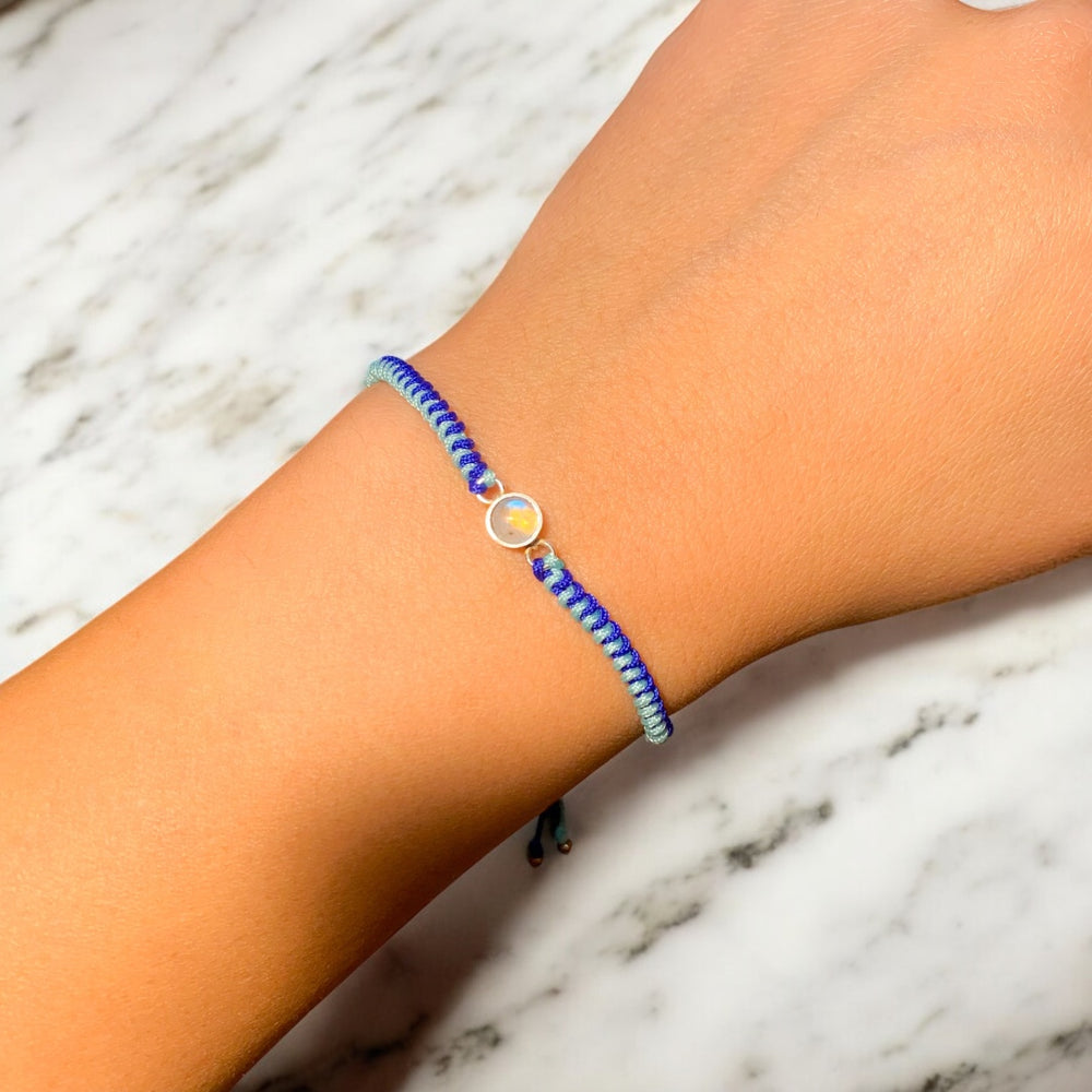 
                  
                    PULSERA PIEDRA LUNA NUDO SNAKE AZUL
                  
                